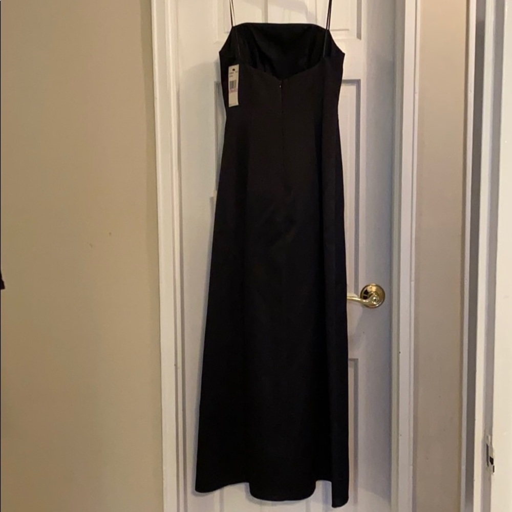 ABS Allen Schwartz Black Strapless Gown - Picture 4 of 7